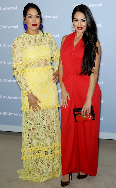 Brie Bella, Nikki Bella, NBCUniversal Upfront 2018